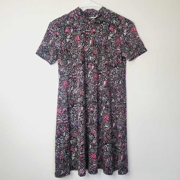 BCBGENERATION floral print mock neck dress size xs - Picture 1 of 4